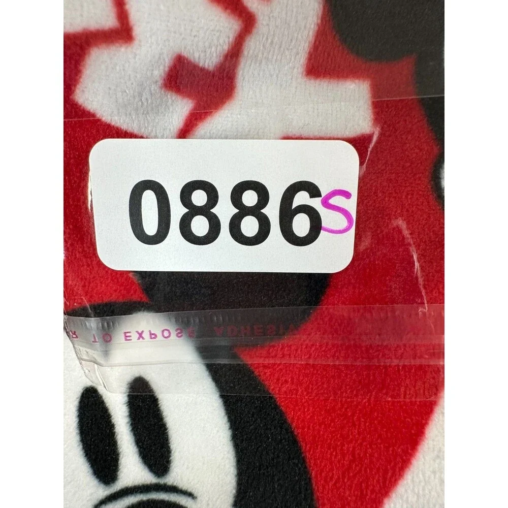Disney Mickey Mouse Pajama Pants Women’s Small Brilliant Red Fleece Sleepwear - Picture 9 of 9
